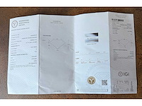 14 karaat witgouden ring met 3,07 crt. diamant. - afbeelding 2 van  6