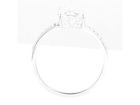 14 karaat witgouden ring met 3,07 crt. diamant. - afbeelding 4 van  6