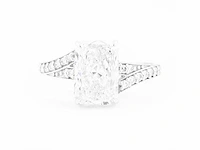14 karaat witgouden ring met 3,07 diamant. - afbeelding 3 van  6