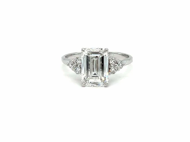 14 karaat witgouden ring met 3,20 crt. diamant - afbeelding 1 van  6