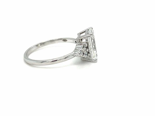 14 karaat witgouden ring met 3,20 crt. diamant - afbeelding 5 van  6