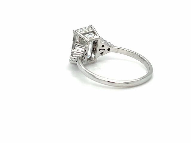 14 karaat witgouden ring met 3,20 crt. diamant - afbeelding 6 van  6