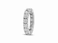 14 karaat witgouden ring met 3,23 natuurlijke diamant. - afbeelding 1 van  6