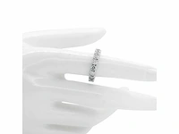 14 karaat witgouden ring met 3,23 natuurlijke diamant. - afbeelding 3 van  6