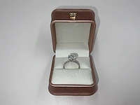 14 karaat witgouden ring met 3,33 crt. diamant. - afbeelding 10 van  10