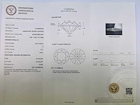 14 karaat witgouden ring met 3,33 crt. diamant. - afbeelding 3 van  10