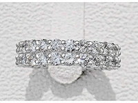 14 karaat witgouden ring met 3,70 crt. diamant - afbeelding 2 van  8