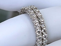 14 karaat witgouden ring met 3,70 crt. diamant - afbeelding 6 van  8
