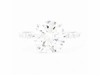 14 karaat witgouden ring met 4,02 crt diamant - afbeelding 8 van  9