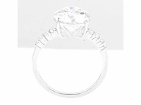 14 karaat witgouden ring met 4,02 crt diamant - afbeelding 9 van  9