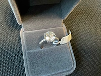 14 karaat witgouden ring met 4,02 crt diamant - afbeelding 1 van  8