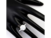 14 karaat witgouden ring met 4,02 crt diamant - afbeelding 5 van  8