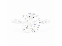 14 karaat witgouden ring met 4,02 crt diamant - afbeelding 7 van  8