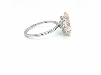 14 karaat witgouden ring met 4,10 crt. diamant. - afbeelding 10 van  13