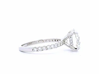 14 karaat witgouden ring met 4,11 crt. diamant - afbeelding 3 van  7