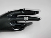 14 karaat witgouden ring met 4,14 crt. diamant - afbeelding 1 van  10
