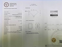 14 karaat witgouden ring met 4,14 crt. diamant - afbeelding 3 van  10