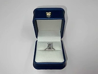 14 karaat witgouden ring met 4,14 crt. diamant - afbeelding 4 van  10