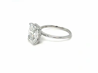 14 karaat witgouden ring met 4,14 crt. diamant - afbeelding 5 van  10