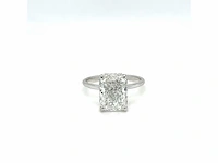 14 karaat witgouden ring met 4,14 crt. diamant - afbeelding 7 van  10