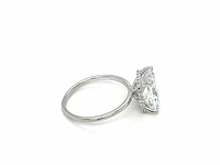 14 karaat witgouden ring met 4,14 crt. diamant - afbeelding 8 van  10
