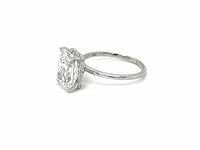 14 karaat witgouden ring met 4,14 crt. diamant - afbeelding 1 van  10