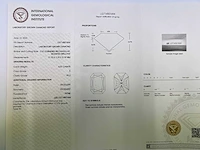 14 karaat witgouden ring met 4,14 crt. diamant - afbeelding 4 van  10