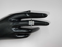 14 karaat witgouden ring met 4,14 crt. diamant - afbeelding 3 van  10