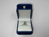14 karaat witgouden ring met 4,14 crt. diamant - afbeelding 7 van  10