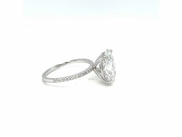 14 karaat witgouden ring met 4,19 crt. diamant - afbeelding 11 van  14