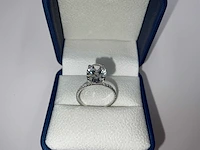 14 karaat witgouden ring met 4,19 crt. diamant - afbeelding 14 van  14