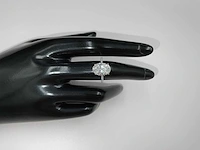 14 karaat witgouden ring met 4,19 crt. diamant - afbeelding 1 van  14