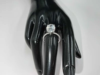 14 karaat witgouden ring met 4,19 crt. diamant - afbeelding 7 van  14