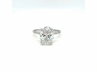 14 karaat witgouden ring met 4,19 crt. diamant - afbeelding 8 van  14