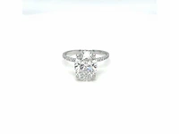 14 karaat witgouden ring met 4,19 crt. diamant - afbeelding 9 van  14