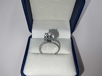 14 karaat witgouden ring met 4,19 crt. diamant - afbeelding 6 van  14