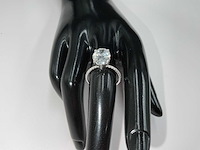 14 karaat witgouden ring met 4,19 crt. diamant - afbeelding 12 van  14