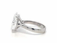 14 karaat witgouden ring met 5,01 crt. diamant - afbeelding 5 van  8