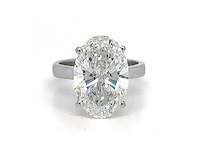 14 karaat witgouden ring met 5,01 crt. diamant - afbeelding 1 van  8