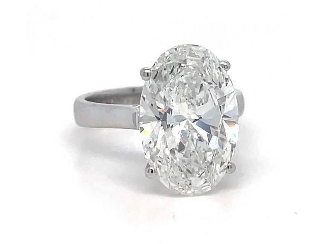 14 karaat witgouden ring met 5,01 crt. diamant - afbeelding 3 van  8