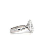 14 karaat witgouden ring met 5,01 crt. diamant - afbeelding 8 van  8