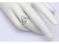 14 karaat witgouden ring met 5,02 crt. diamant - afbeelding 3 van  8