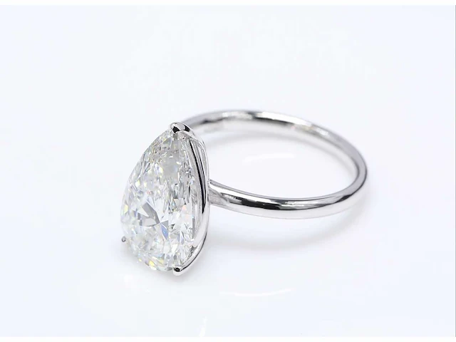 14 karaat witgouden ring met 5,02 crt. diamant - afbeelding 4 van  8