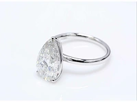 14 karaat witgouden ring met 5,02 crt. diamant - afbeelding 4 van  8