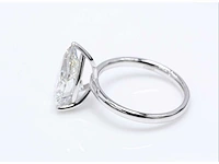 14 karaat witgouden ring met 5,02 crt. diamant - afbeelding 5 van  8