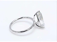 14 karaat witgouden ring met 5,02 crt. diamant - afbeelding 7 van  8