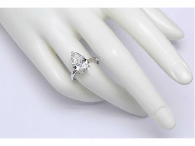 14 karaat witgouden ring met 5,02 crt. diamant - afbeelding 3 van  8