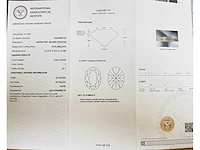 14 karaat witgouden ring met 5,04 crt. diamant - afbeelding 4 van  9