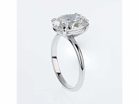 14 karaat witgouden ring met 5,04 crt. diamant - afbeelding 5 van  9