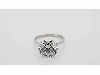 14 karaat witgouden ring met 5,04 crt. diamant - afbeelding 3 van  7